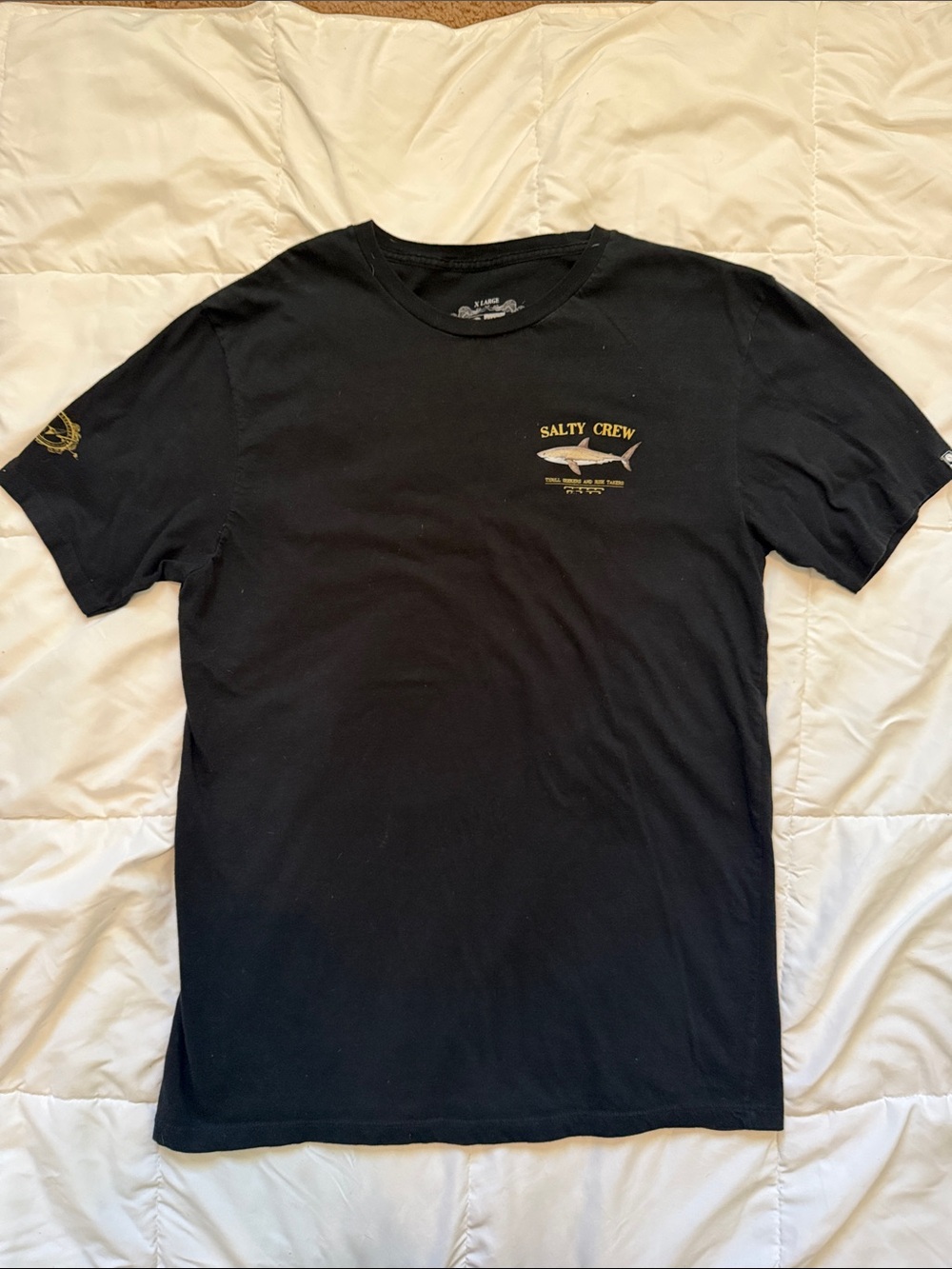 Salty Crew Black T-Shirt - Size XL